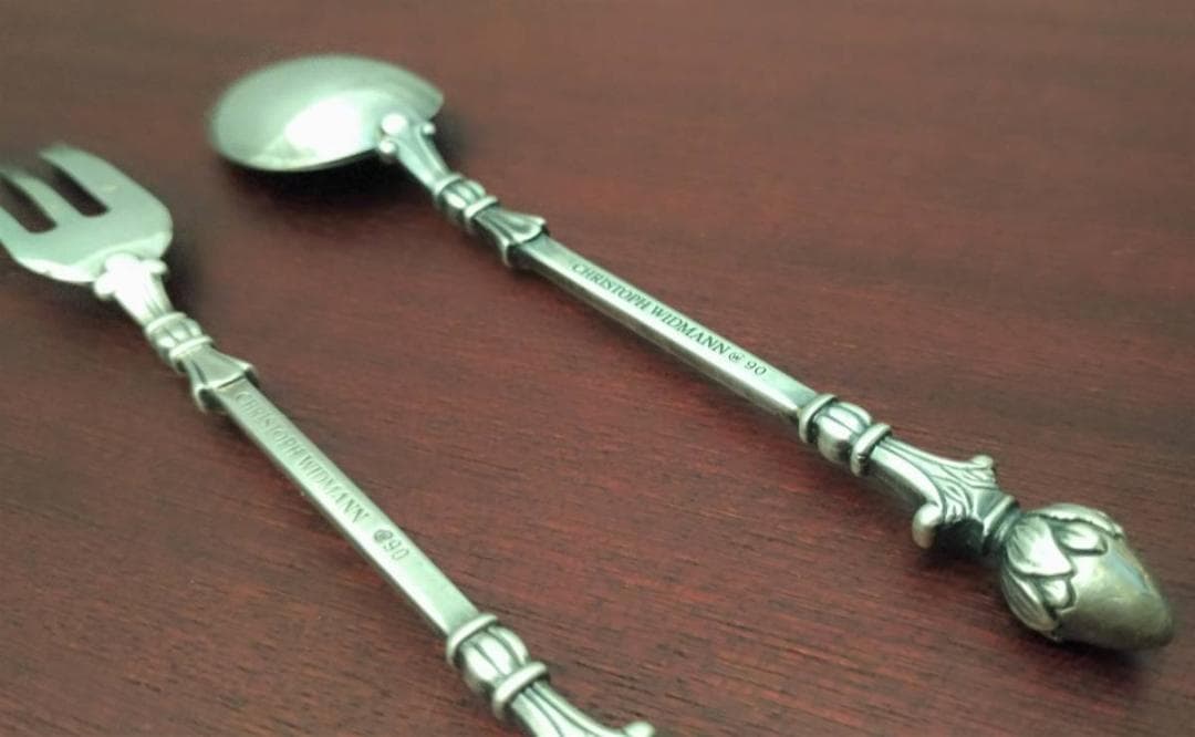 銀器 ② ケーキフォーク & コーヒースプーン セット クリストフ・ウィドマン