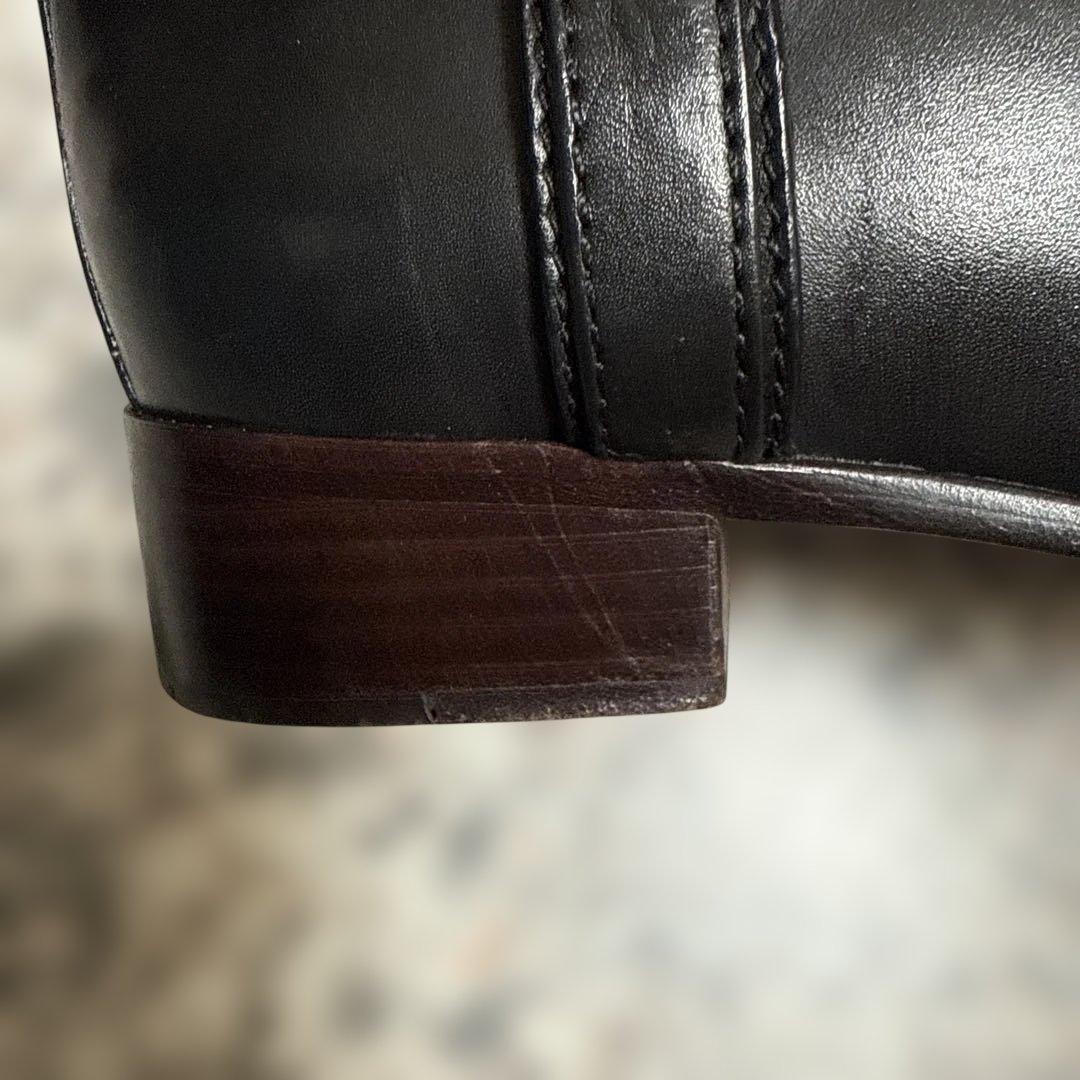 トリーバーチブラックレザー ロングブーツ