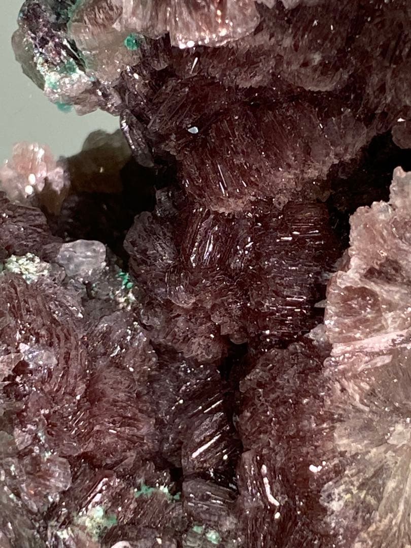 ニューメキシコ産 赤銅鉱入り異極鉱 キュプライト ヘミモルファイト 外国産鉱物