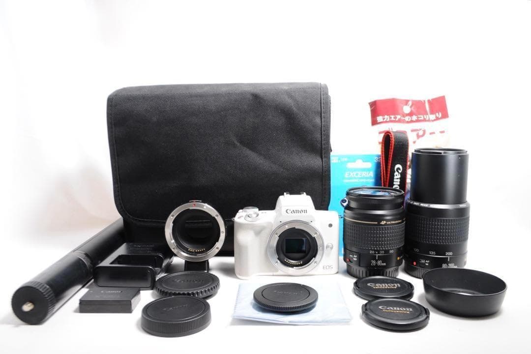 Wi-Fi❤️Canon kiss M2❤️ダブルズームキット❤️人気ミラーレス