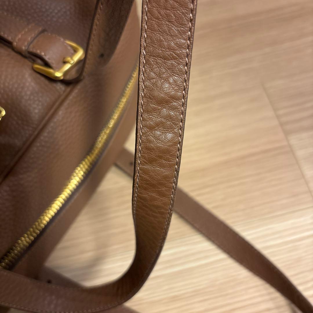 【未使用】miumiu ボストンバッグ ヴィッテロダイノレザー