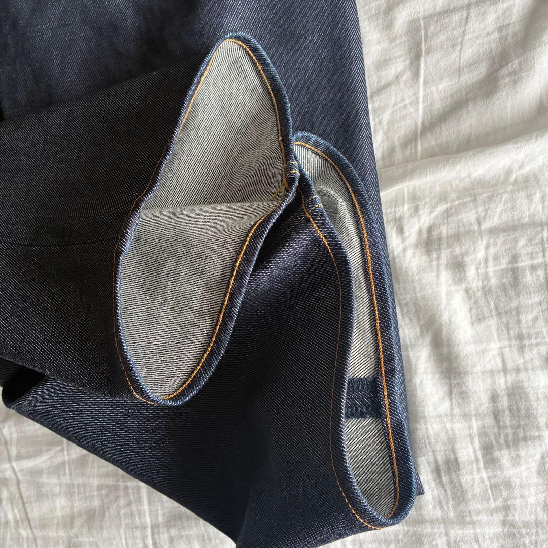 2TUCK WIDE DENIM PANTS -ENTASIS Mk-Ⅱ-