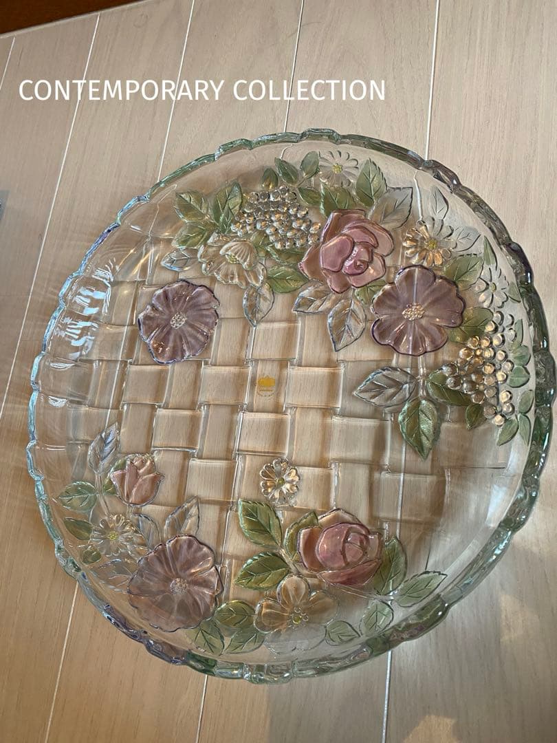 新品未使用　CONTEMPORARY COLLECTION ガラスプレート　大皿