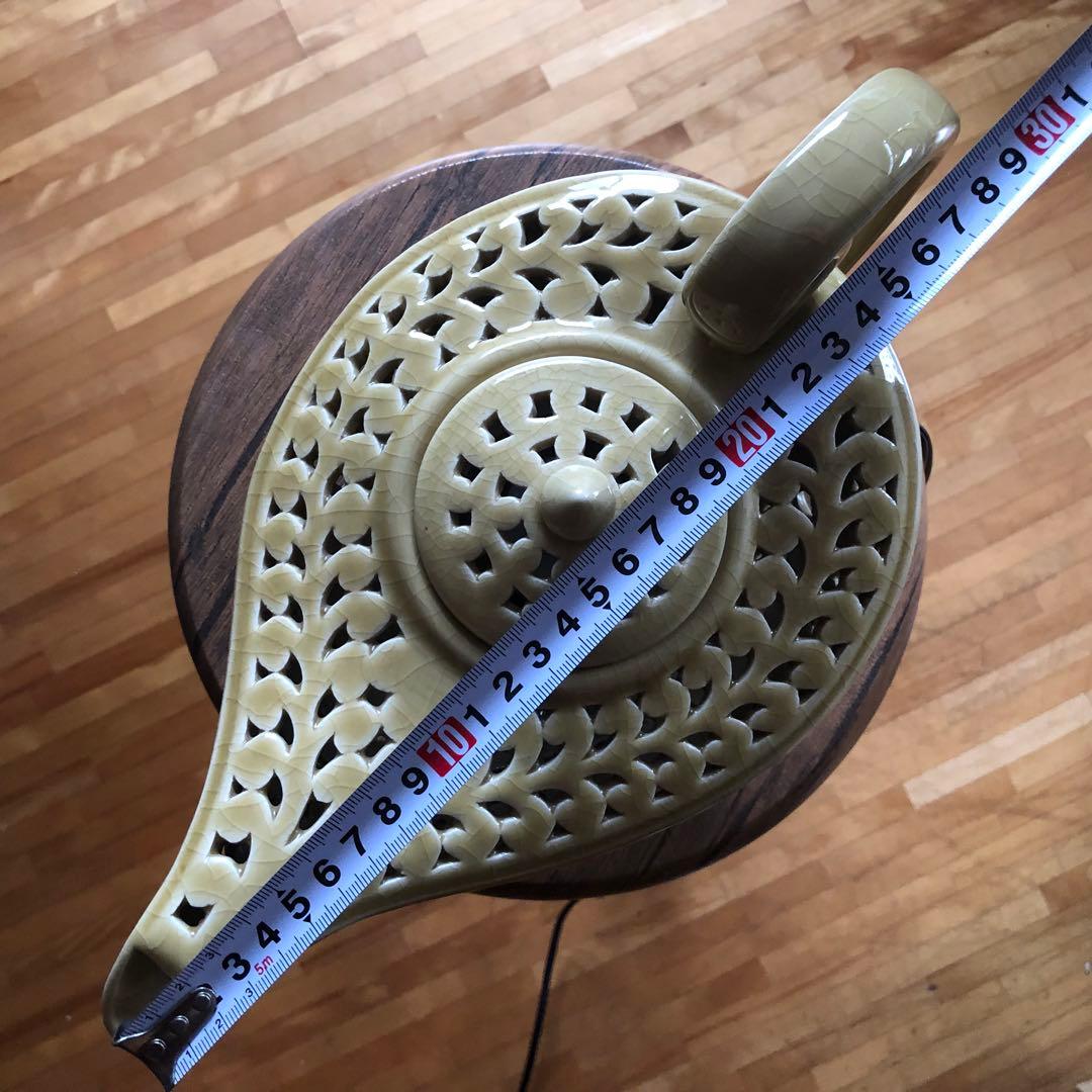 陶器製 魔法のランプ型 テーブルランプ 照明 ライト