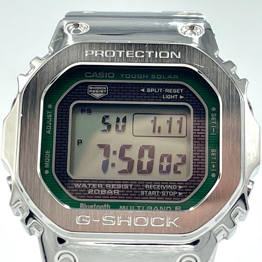 CASIO G-SHOCK フルメタル グリーン シルバー GMW-B5000D