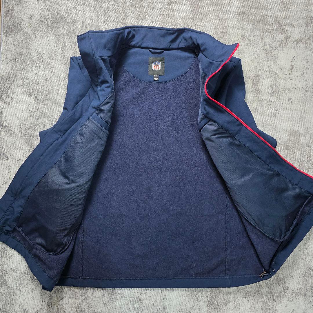 NFL ペイトリオッツ公式 ソフトシェルジャケット XXL フード脱着可