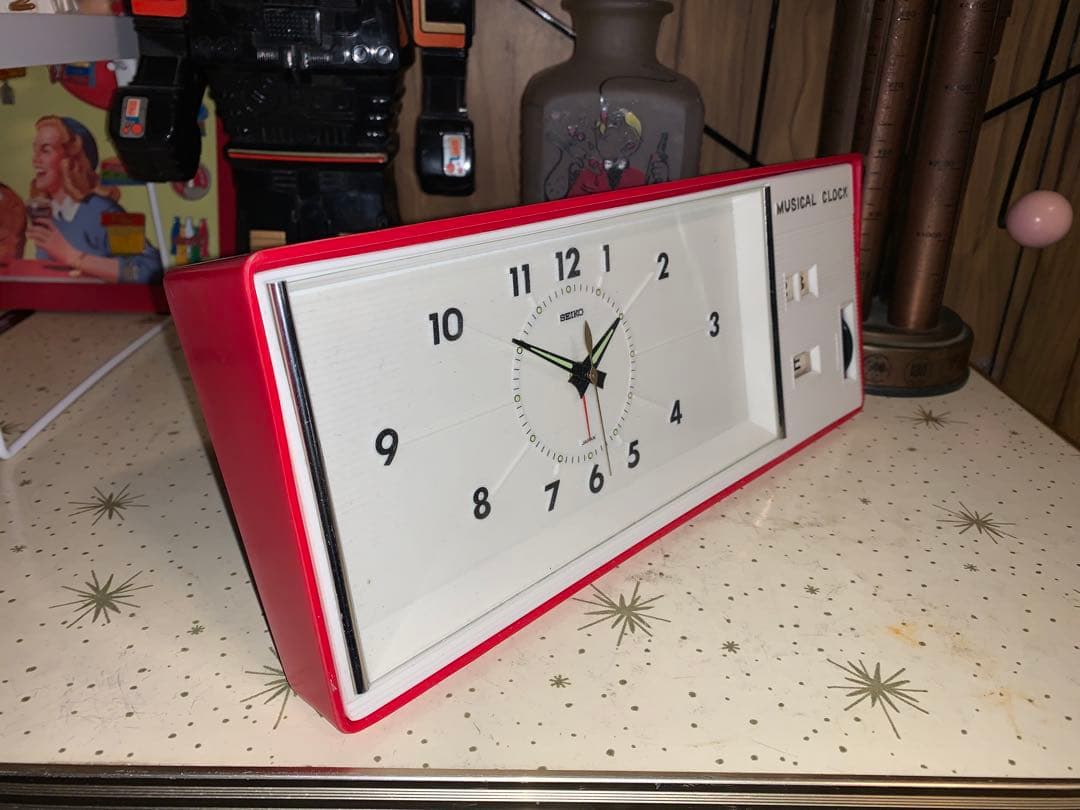 昭和レトロ　レア　動作品　セイコー　SEIKO ミュージカルクロック　ゼンマイ