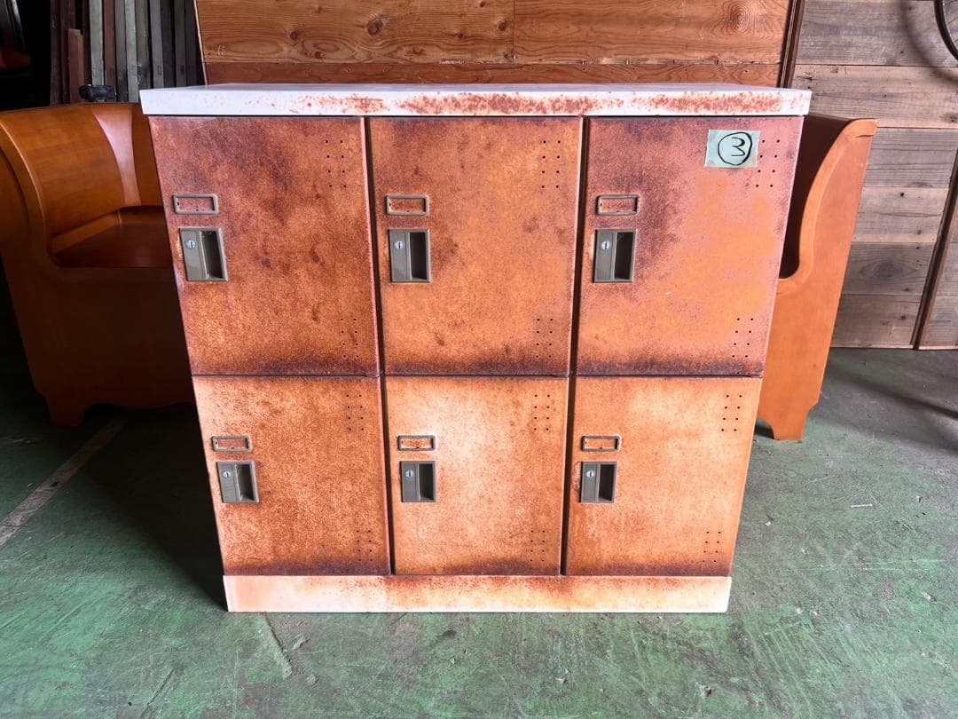 【３】ロッカー　アンティーク　昭和レトロ