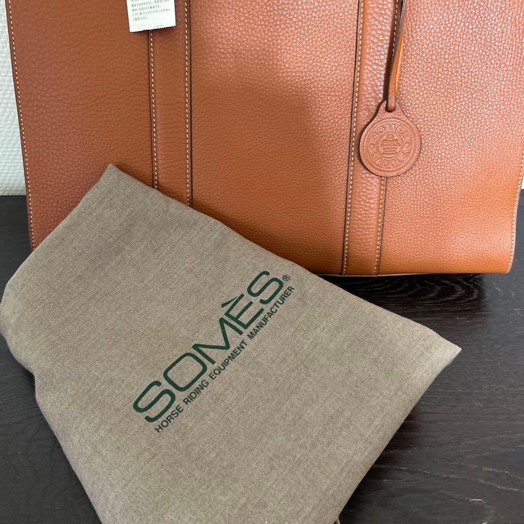 新品未使用✴︎ソメス✴︎ライトブラウンレザー ビジネスバック 男女兼用