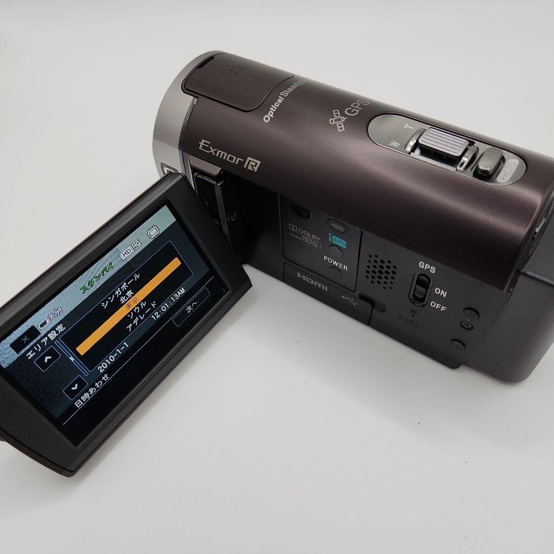 SONY HDR-CX370V ビデオカメラ ボルドーブラウン