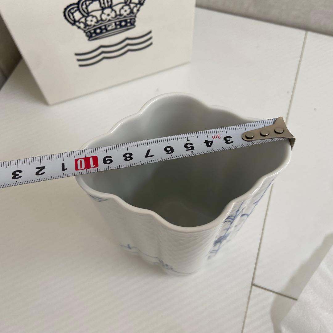 未使用⭐️ロイヤルコペンハーゲン　フラワーベース　ブルーパルメッテ
