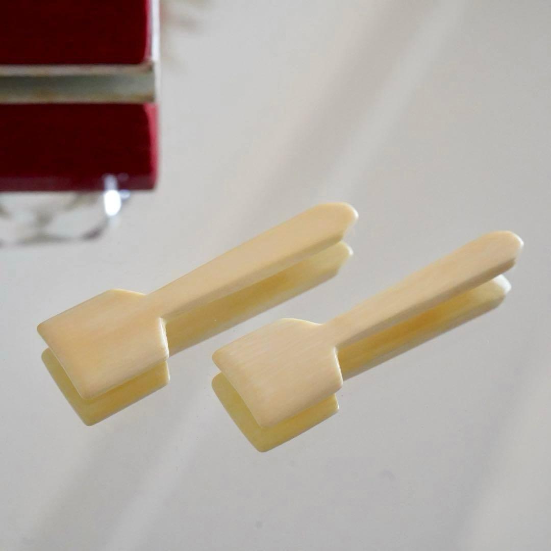 美品★オールドバカラ キャメル ソルトスプーン付 ソルト＆ペッパー 塩・胡椒入れ