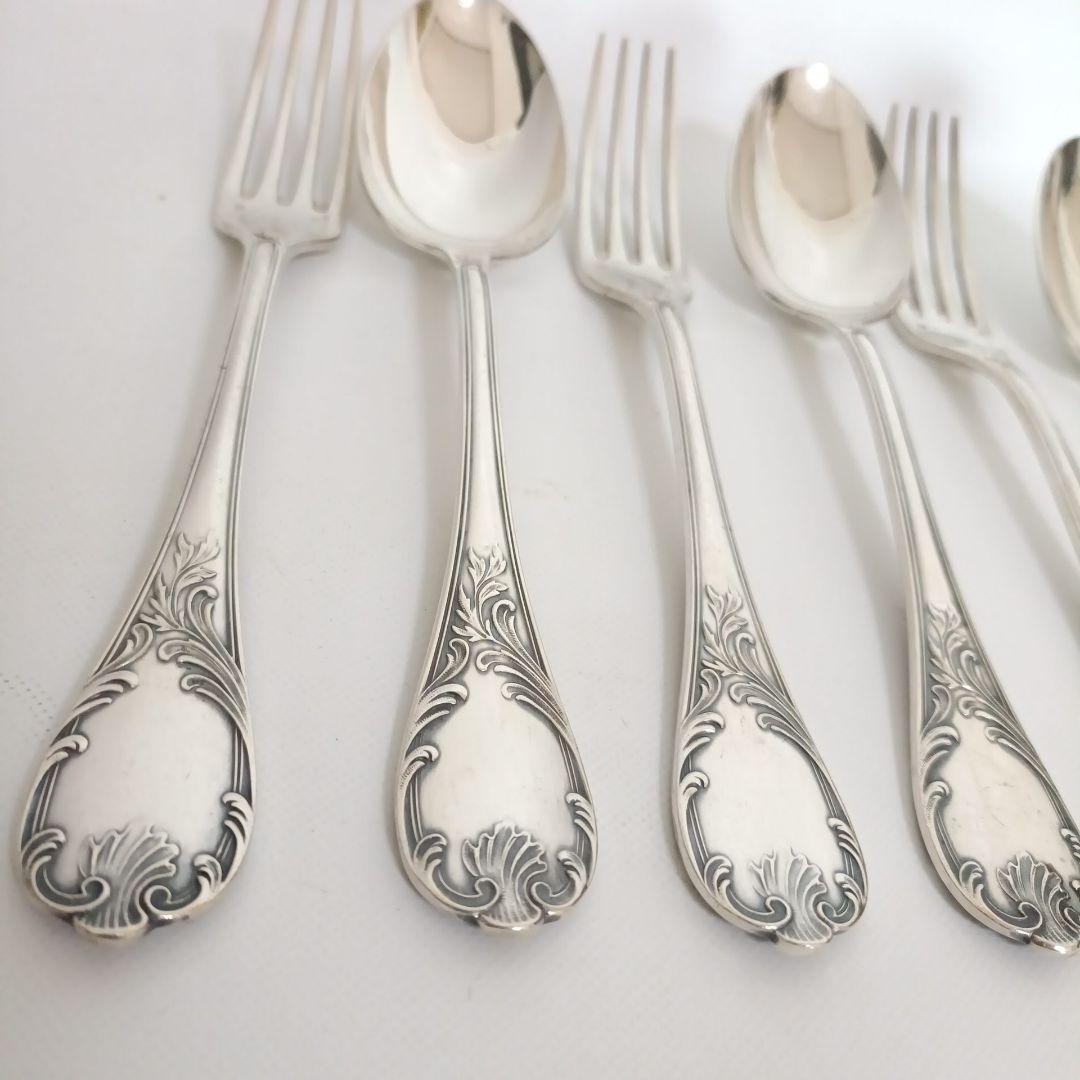 クリストフル CHRISTOFLE テーブルスプーン フォーク 6本 マルリー