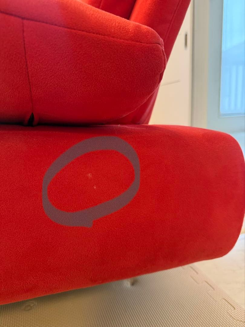 直接引取り限定 ★☆ ソファ ３人掛け 赤 レッド 東京都国分寺市の戸建て2階