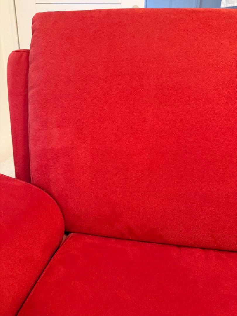 直接引取り限定 ★☆ ソファ ３人掛け 赤 レッド 東京都国分寺市の戸建て2階