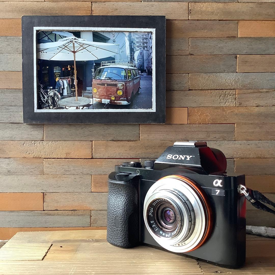 SONY α７用　大改造レンズ、最短26㎝　( FUJI, TIARA24mm)