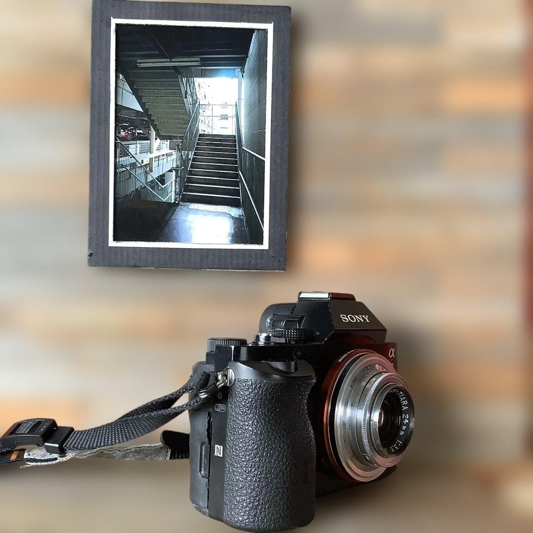 SONY α７用　大改造レンズ、最短26㎝　( FUJI, TIARA24mm)