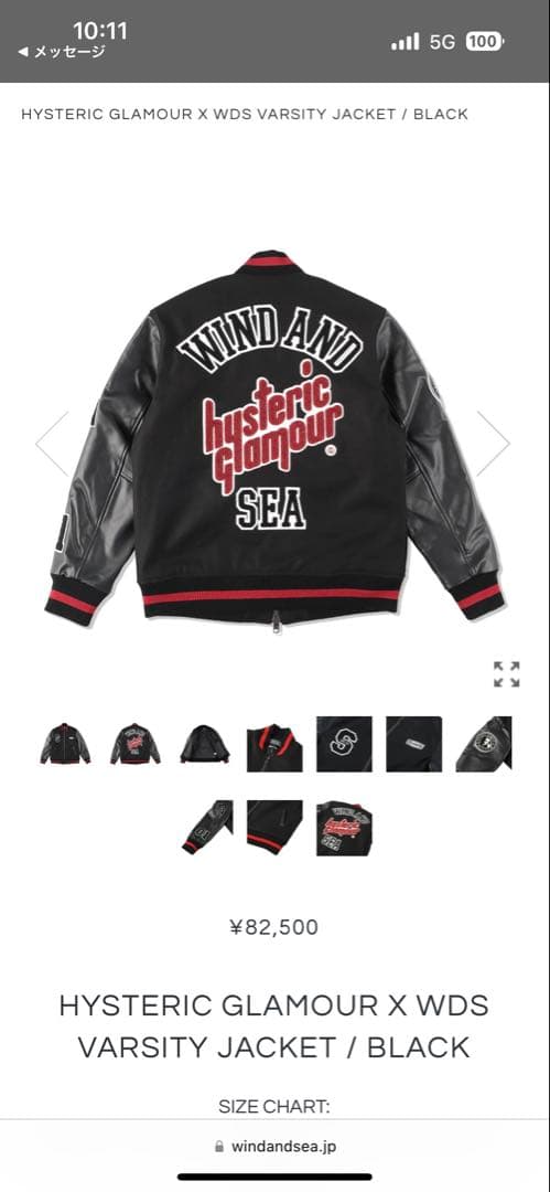 windandsea hysteric Glamour コラボスタジャン