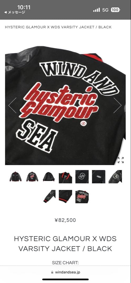 windandsea hysteric Glamour コラボスタジャン