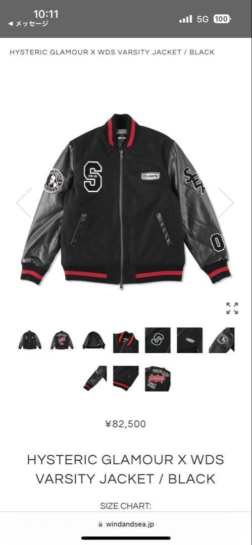 windandsea hysteric Glamour コラボスタジャン