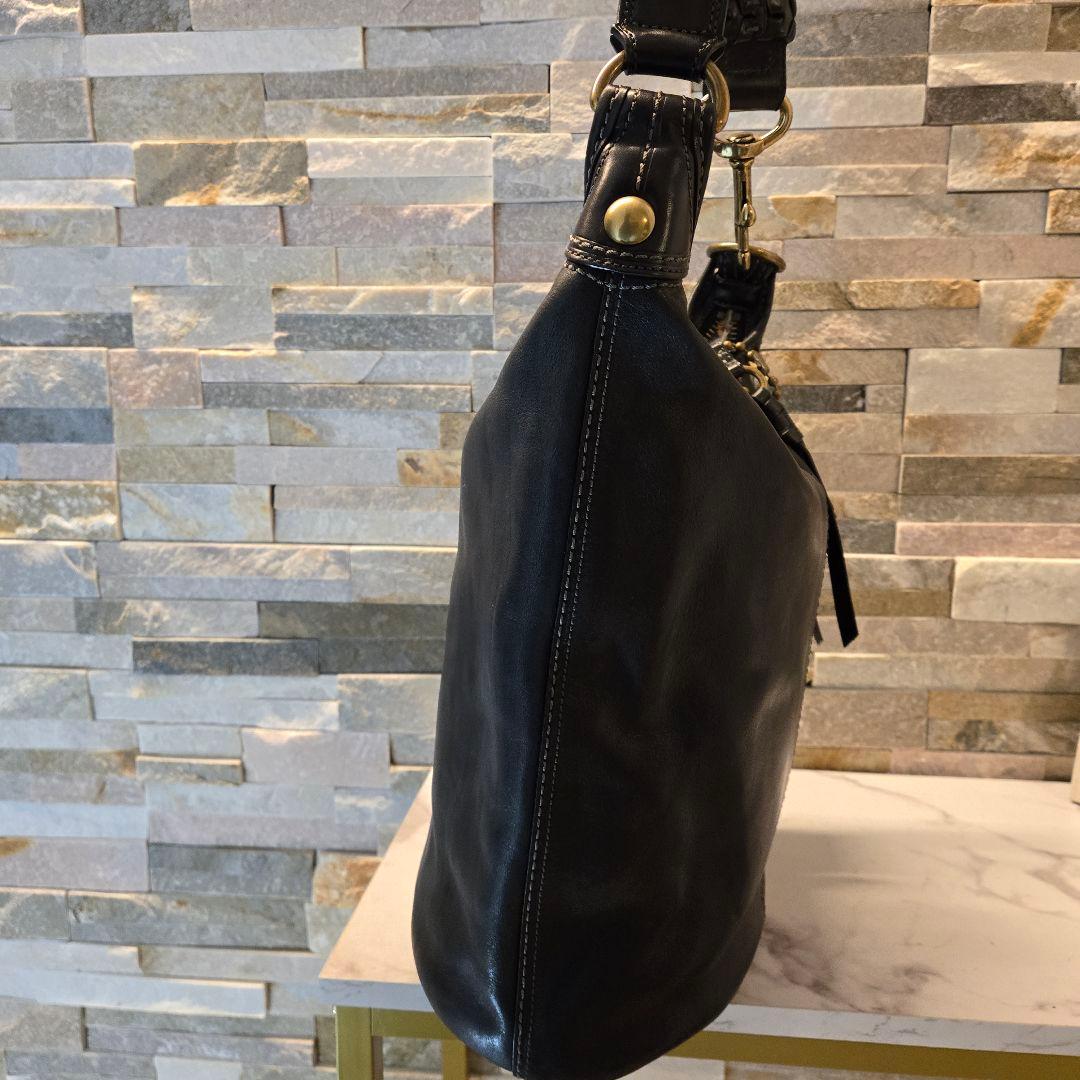 COACH オールド コーチ　ダッフル　ショルダーバッグ　バケツ型　レザー　黒
