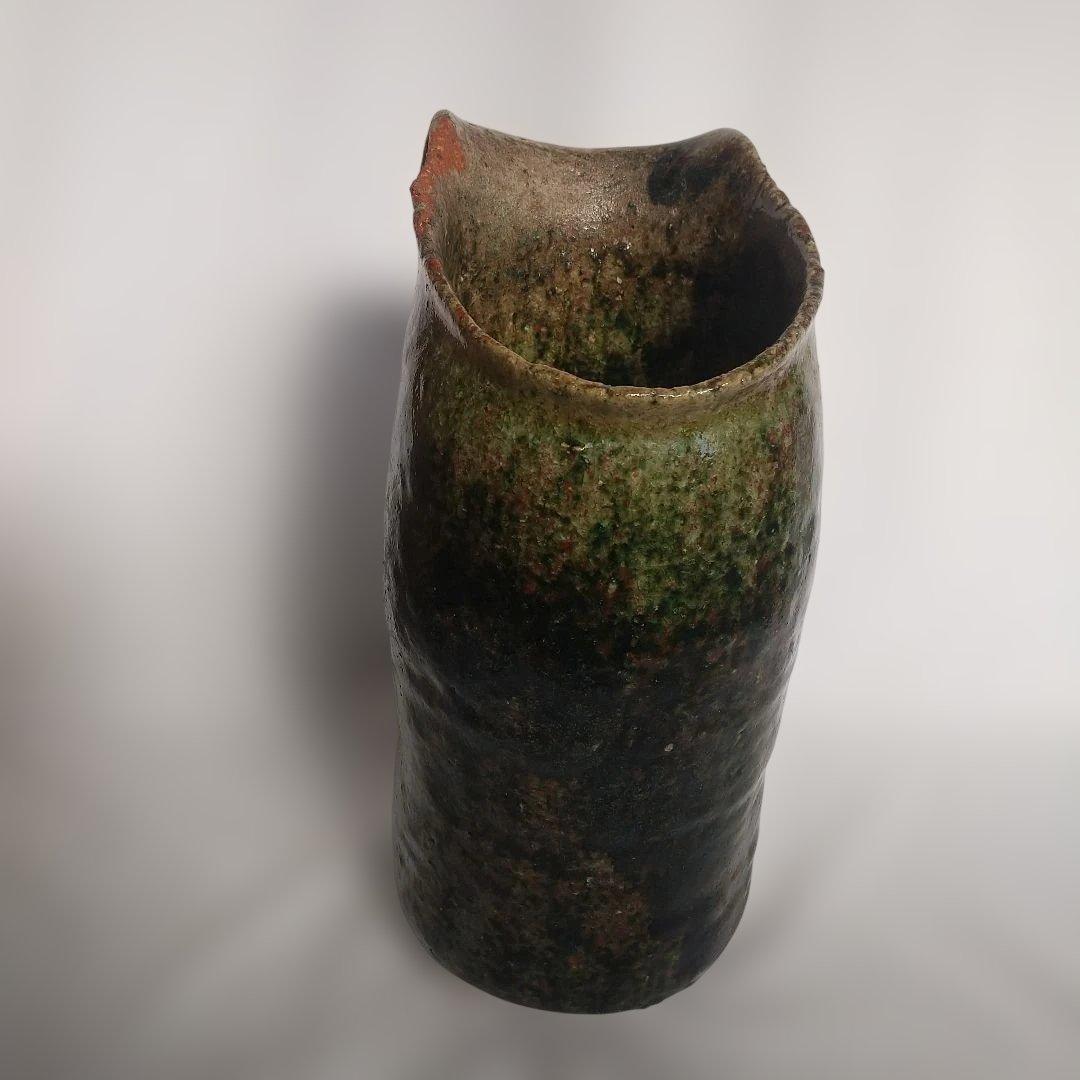 益子焼　長倉翠子　精　高さ約28センチ　長期保管品