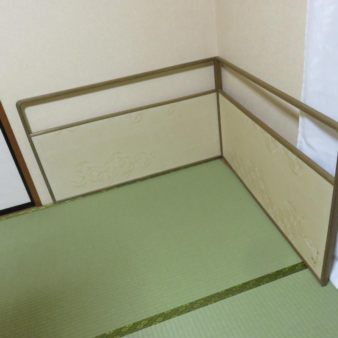 風炉先屏風 屏風 茶道具 茶の湯 両面 シミ 小傷あり