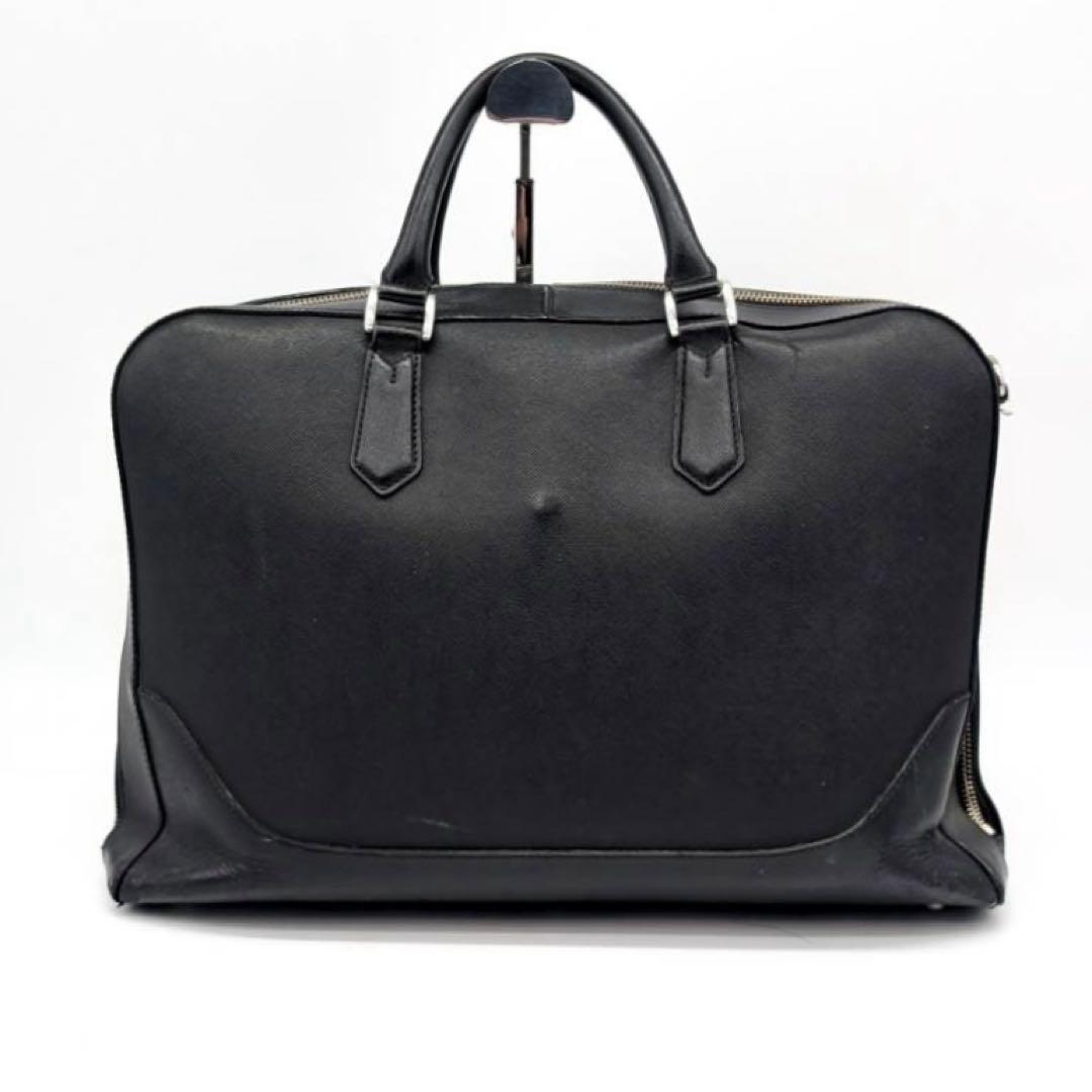 PELLE MORBIDA✨ビジネスバッグ　レザー　サフィアーノ　ブラック