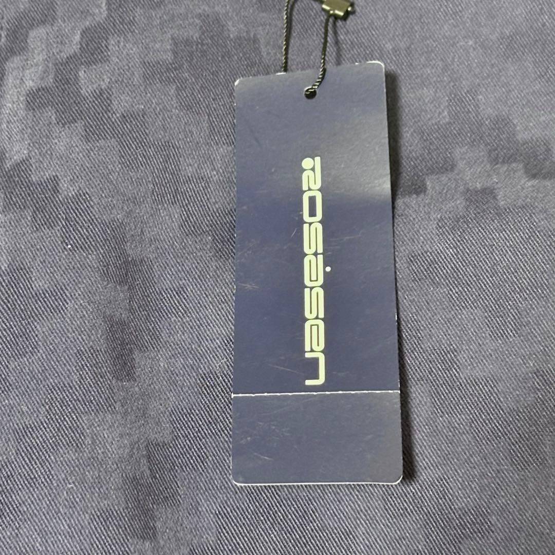 【極美品】ロサーセン　パンツ　ゴルフ　ネイビー　幾何学柄　L ブルー　青