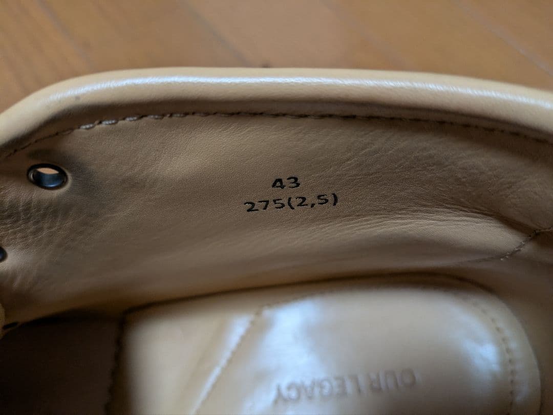 靴 OUR LEGACY CHUKKA BOOT DIM BLACK 43