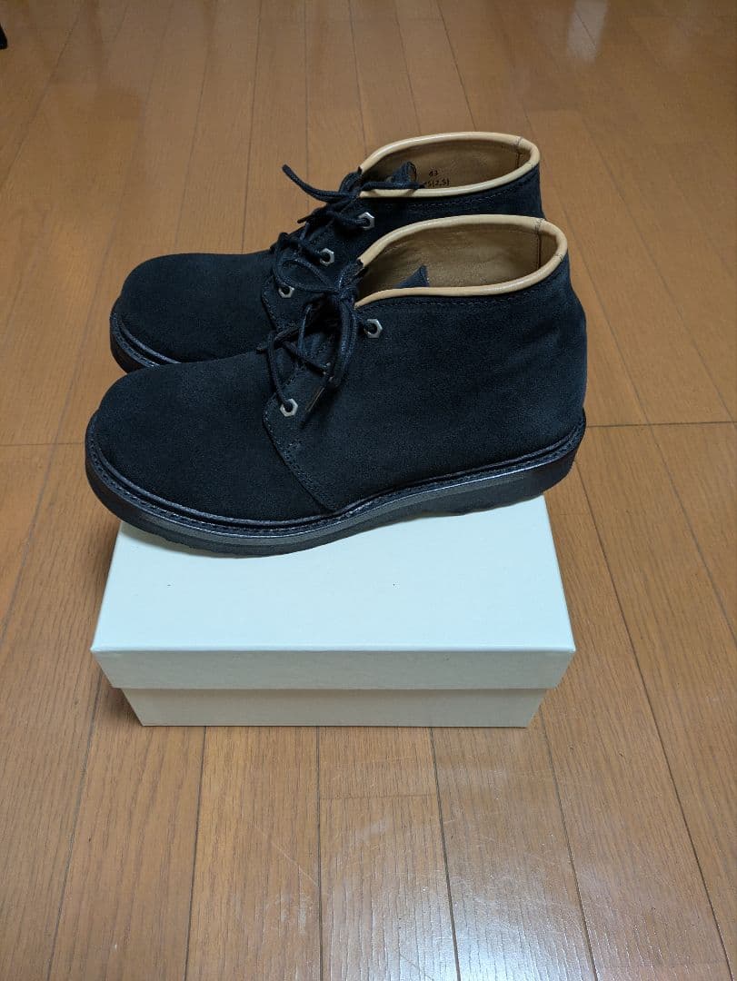 靴 OUR LEGACY CHUKKA BOOT DIM BLACK 43