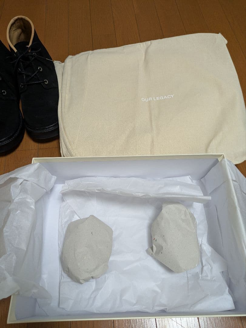 靴 OUR LEGACY CHUKKA BOOT DIM BLACK 43