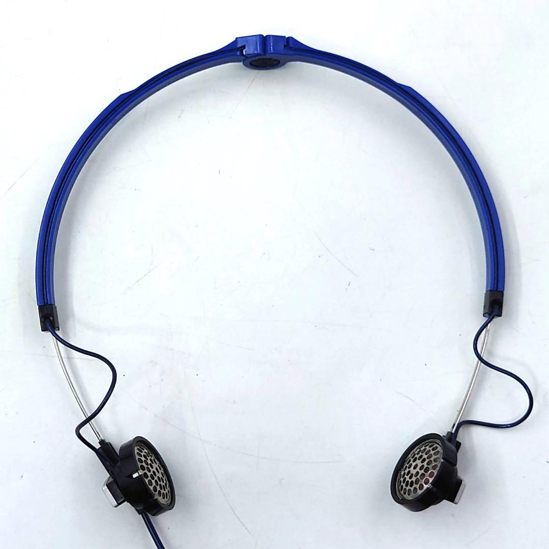 【動作保証】 AIWA HP-A50 アイワ 折りたたみヘッドホン ブルー 希少