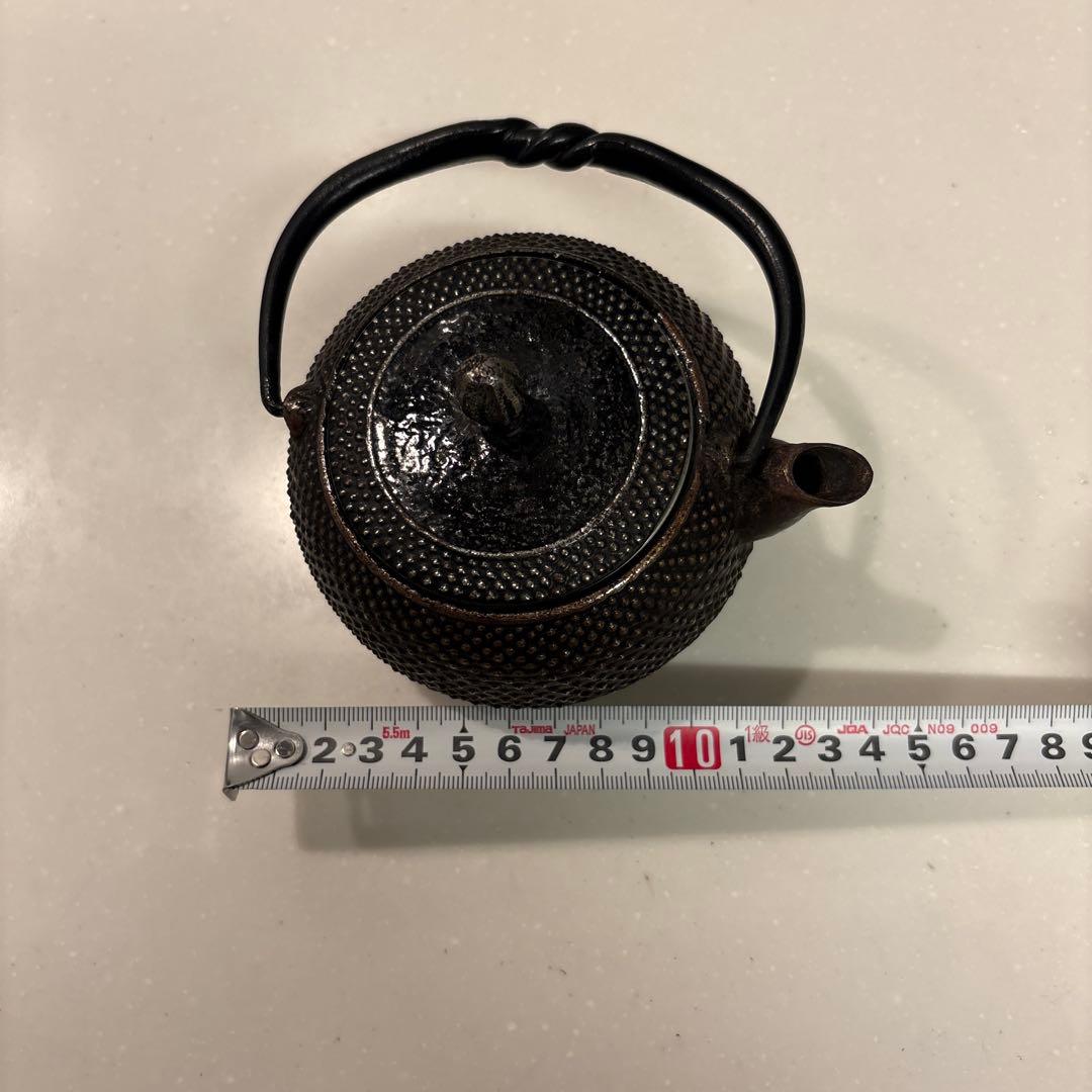 工房和秋 金野 和秋作 砂鉄鉄急須 南部鉄瓶　南部鉄器