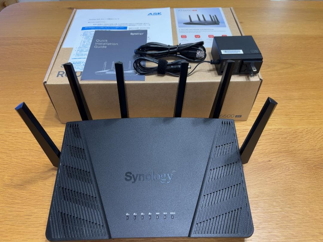 Synology RT6600ax 無線LANルーター 6本アンテナ