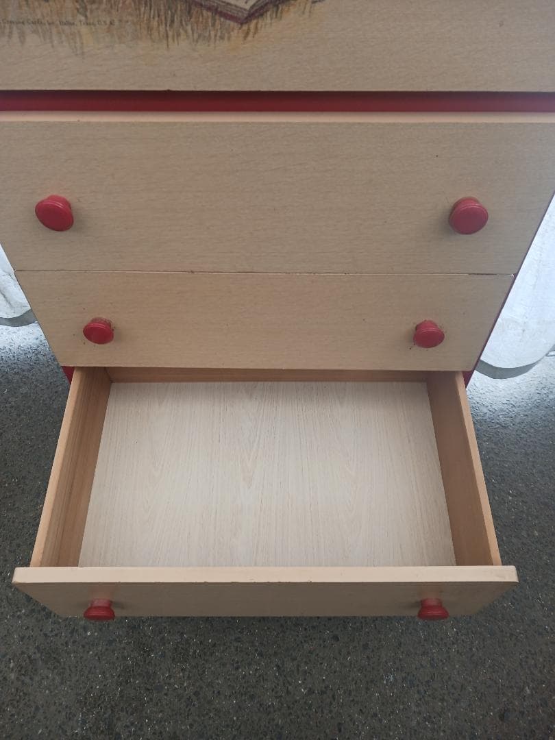 昭和レトロポップ 大型 収納棚 イラスト 当時物 コイズミ製 家具 インテリア