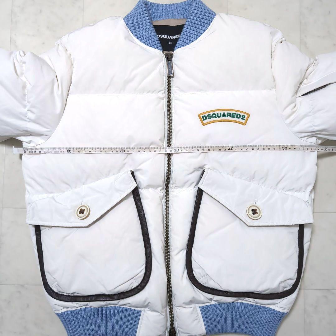 2023AW DSQUARED2 MA-1 ホワイトダウンジャケット