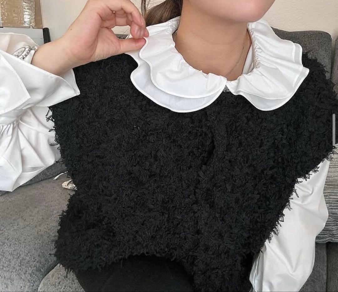 トップス OHGA WAFFLE BLOUSE