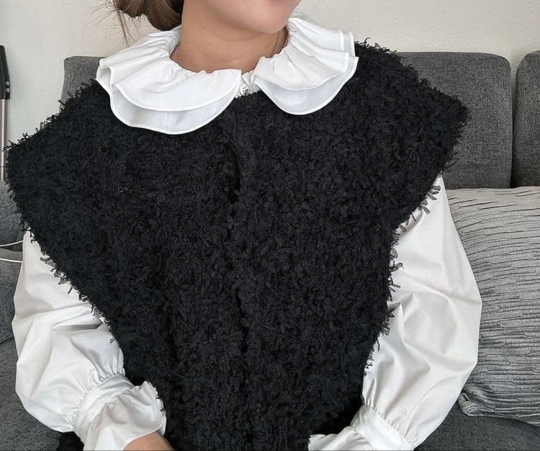 トップス OHGA WAFFLE BLOUSE