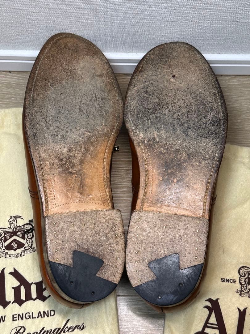 【専用】Alden Vチップ　LeatherSoul ブラウン　8 1/2