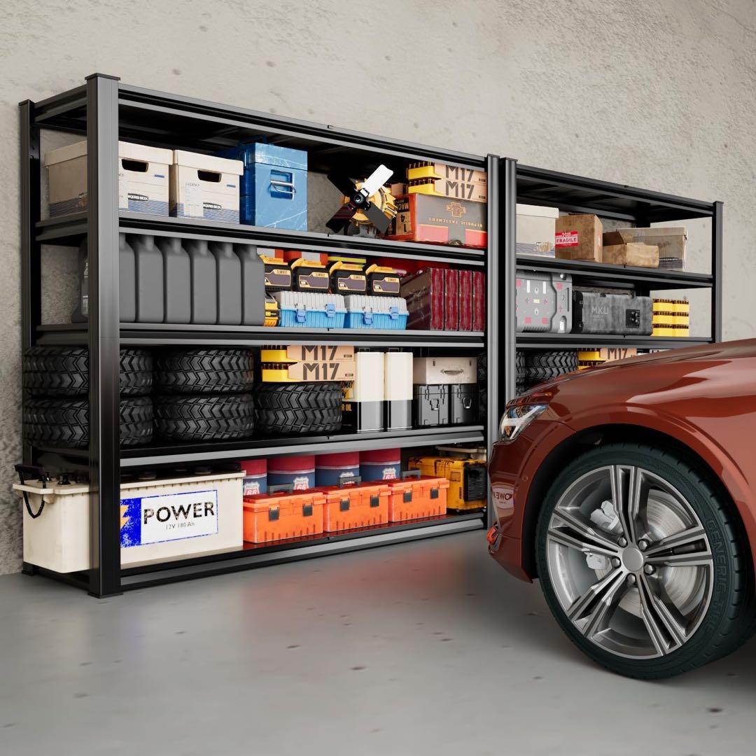 スチールラック プロ仕様 5段ガレージラック 大型 耐荷重500kg以上