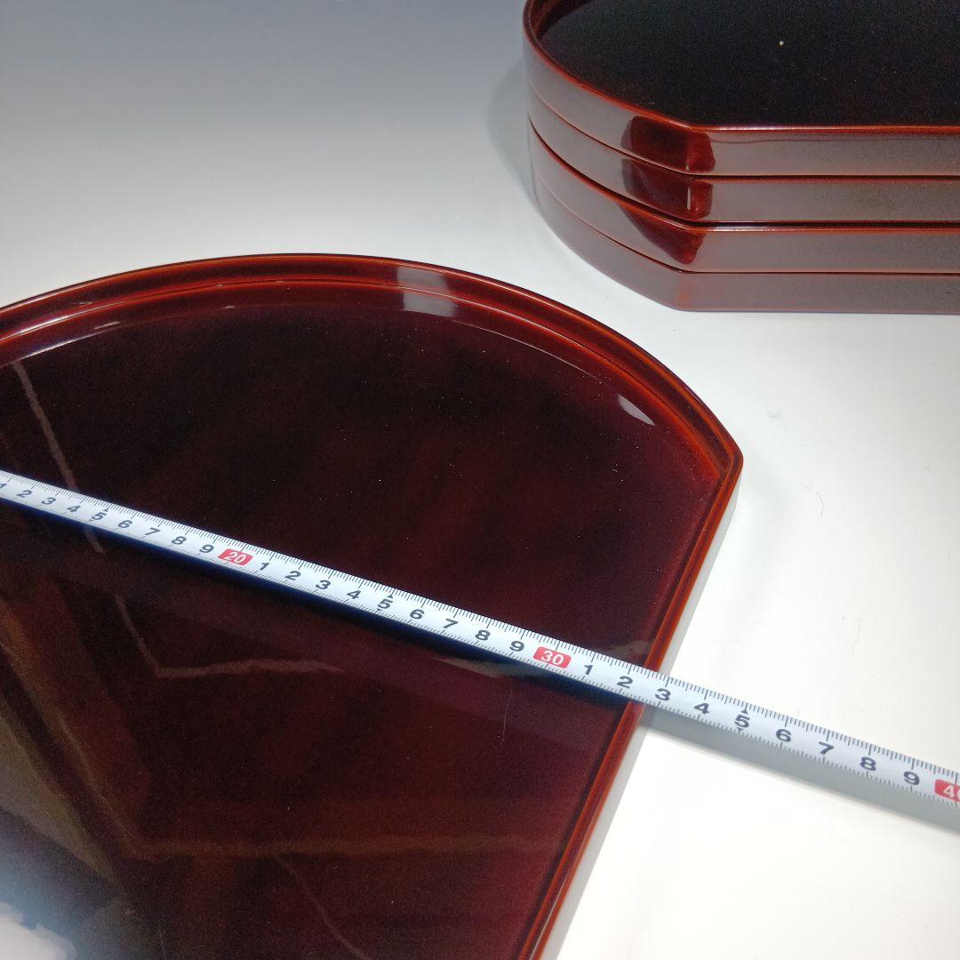 最終値下げ輪島塗　半月卓上膳　5枚　共箱