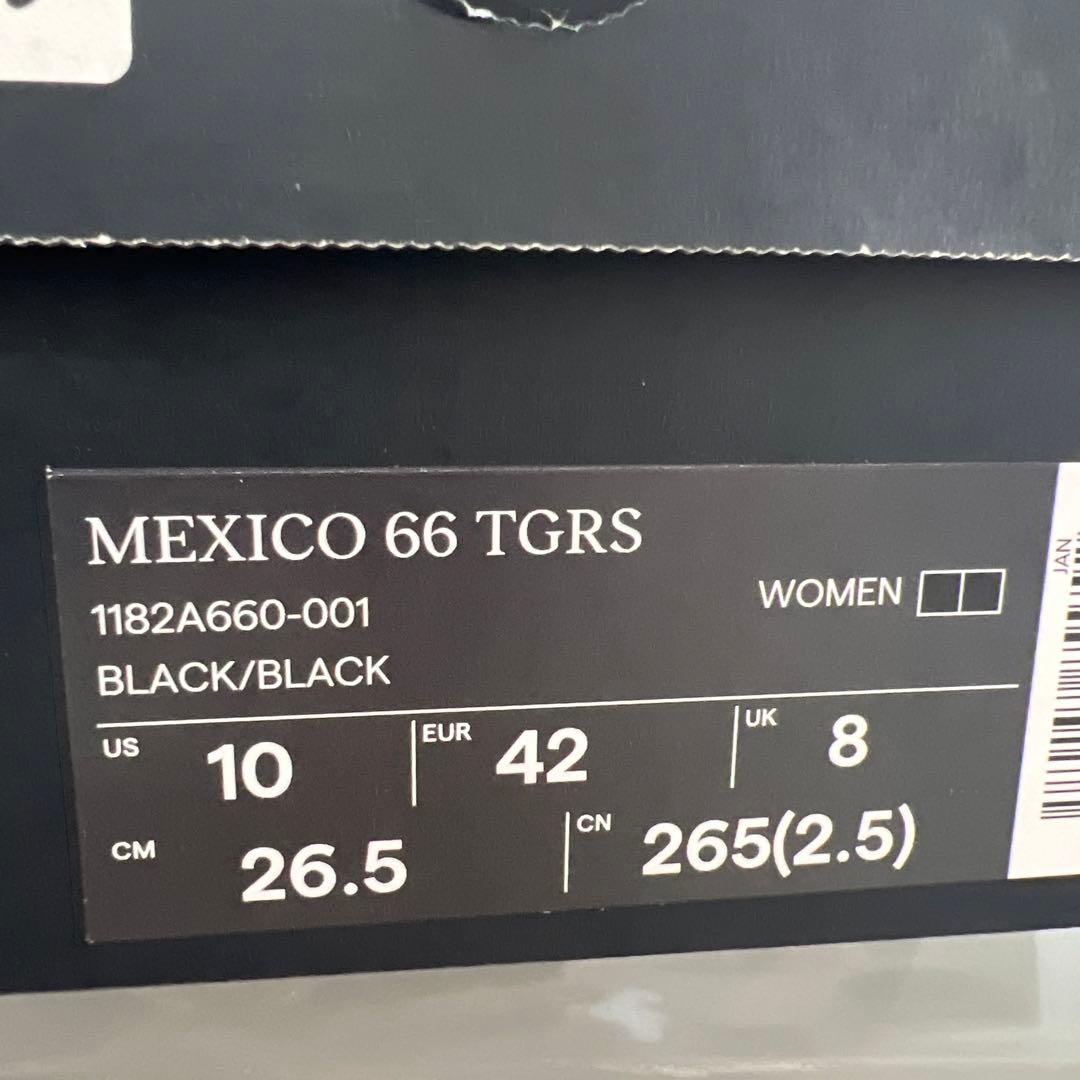 オニツカタイガー ウィメンズ メキシコ66 TGRS ブラック 26.5cm