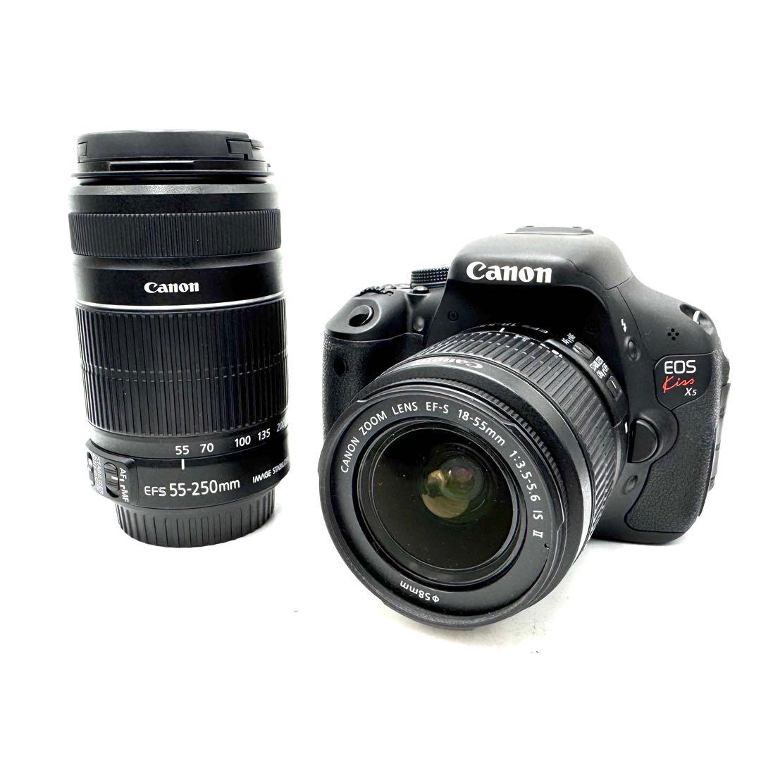 美品 CANON キャノン EOS Kiss X5 超望遠ダブルズームキット