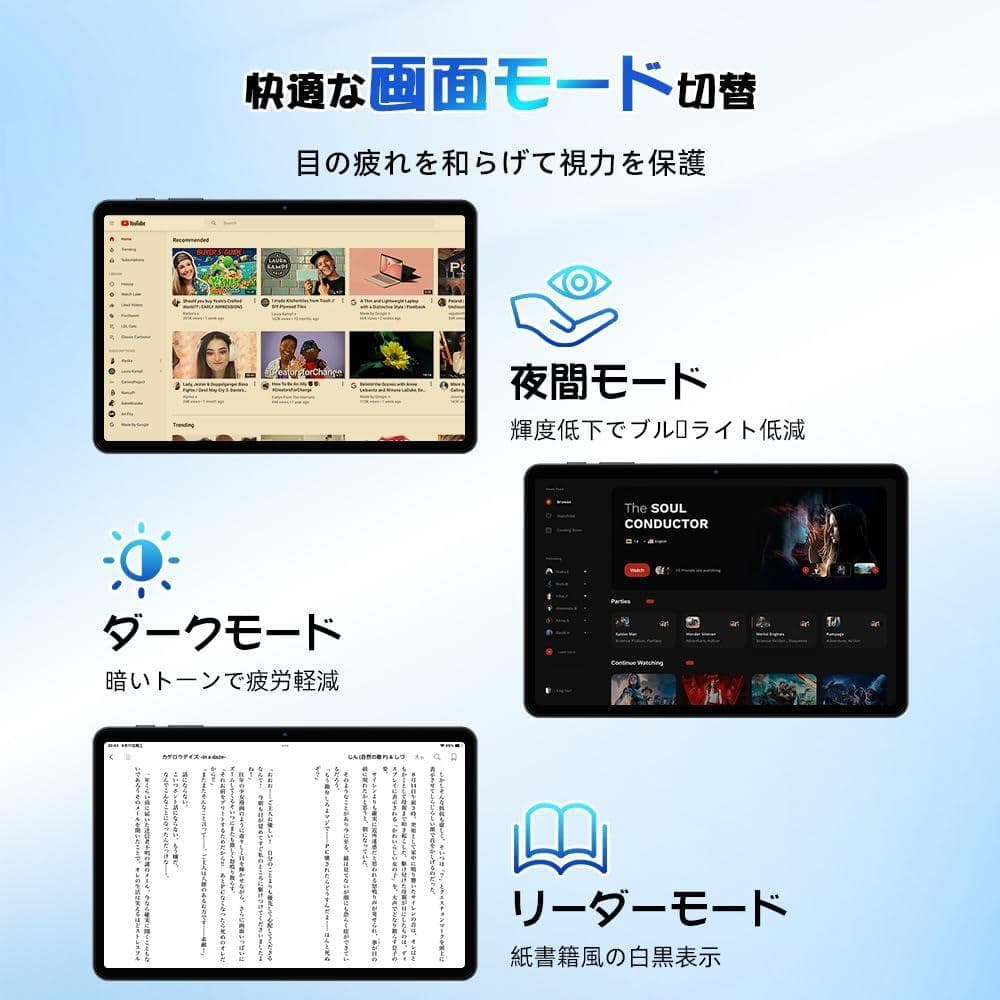 タブレット⭐️10インチ Wi-Fi Android 15 12GB+64GB