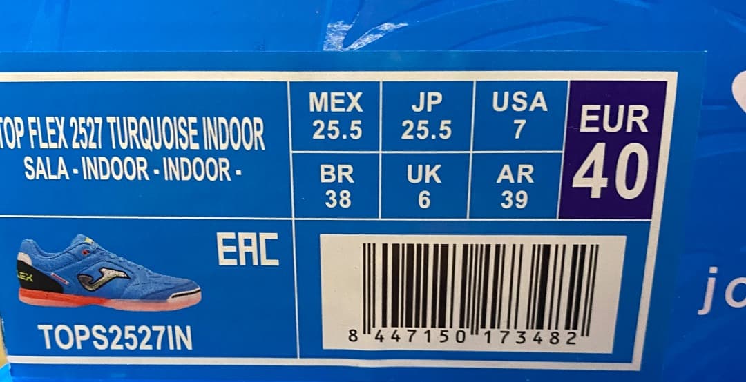 シューズ Joma / TOP FLEX 2527 TURQUIOSE IN (25.5)