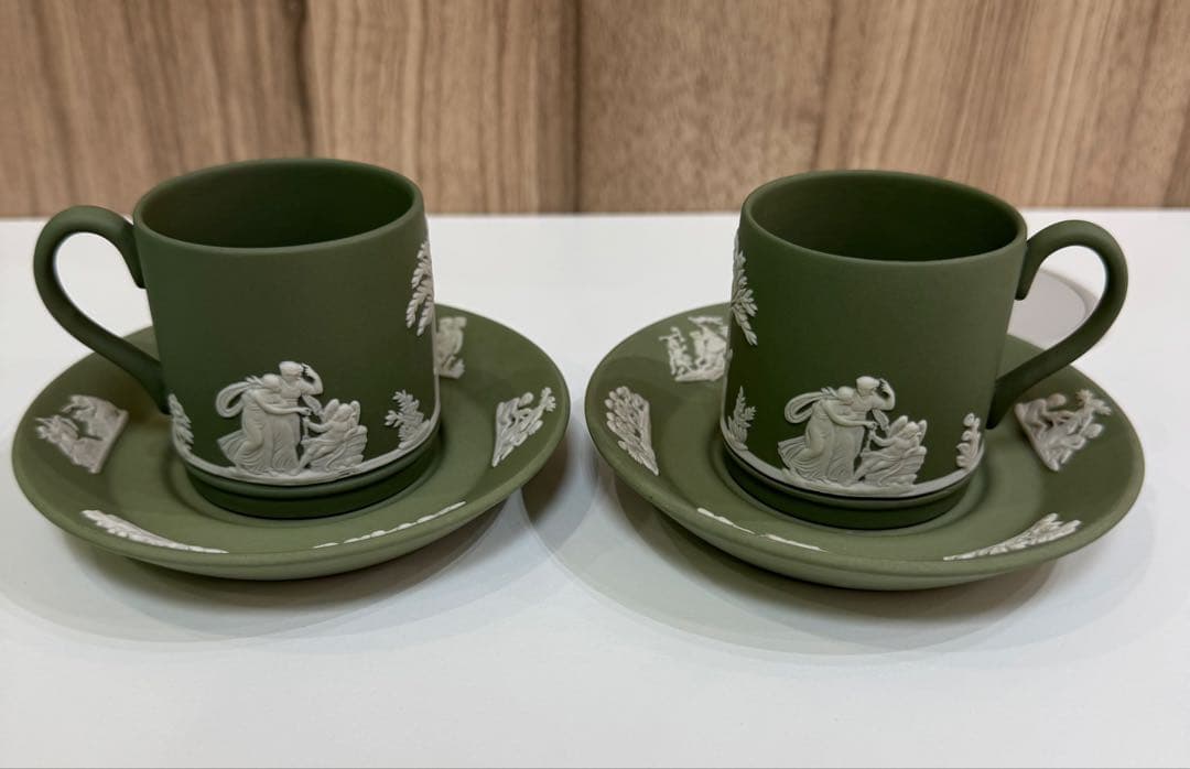 【希少】　ウエッジウッド　ジャスパーグリーン　6点セット