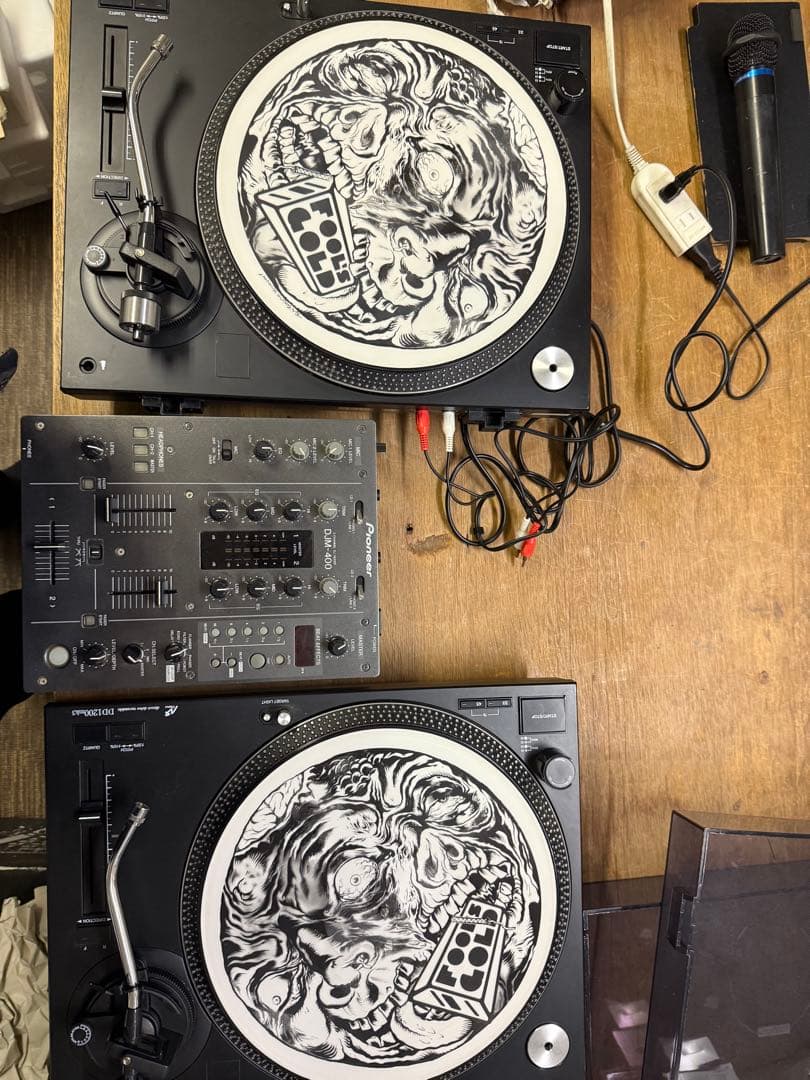 DJフルセットターンテーブル2台 DJM-400 Serato SL2動作確認済