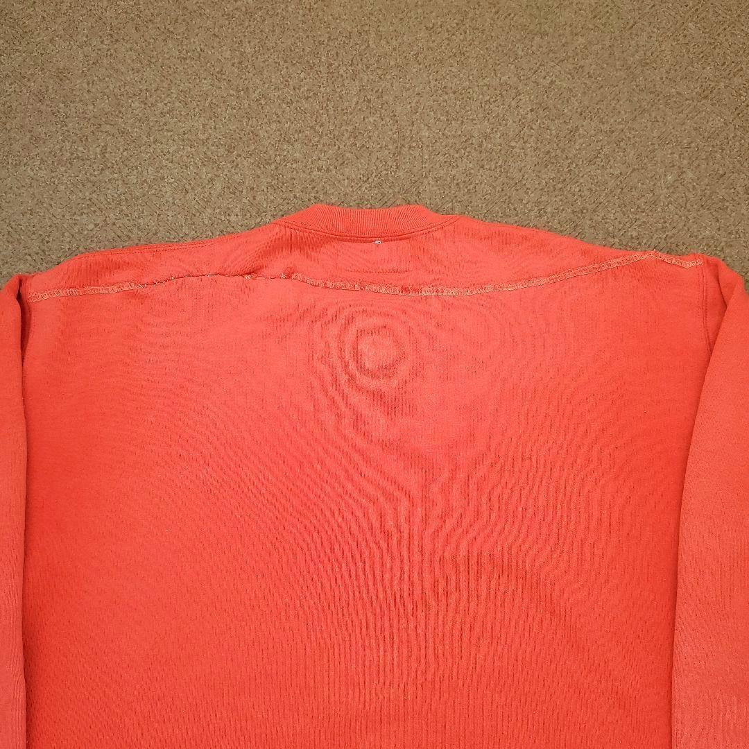 鬼フェード サーモンピンク USA製 Russell 前V スウェット 短丈 L