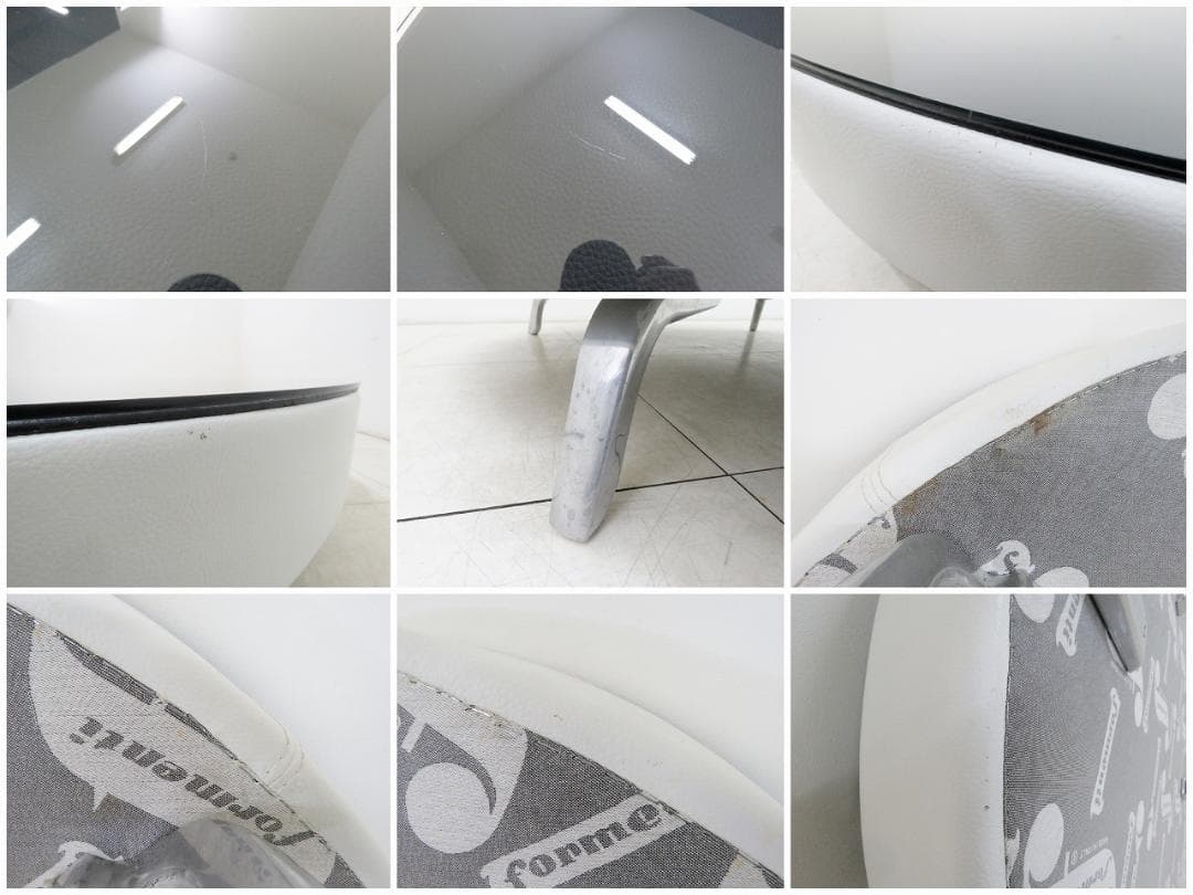 イタリア フォルメンティ 本革 ラウンド コーヒーテーブル センター リビング